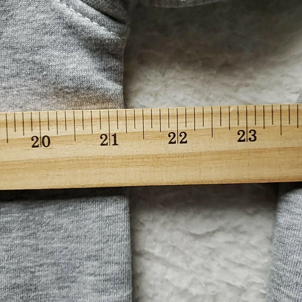 True Religion Hoodie Mens Medium Gray Full Zip Buddha Back Graphic Fleece Logo